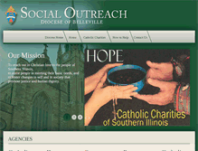 Tablet Screenshot of catholiccharitiessil.org